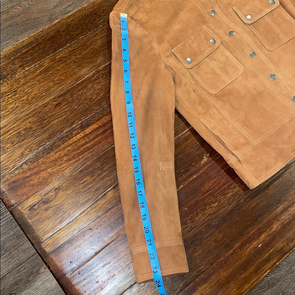 Lucky Brand Camel Suede Jacket Size M - Picture 12 of 13